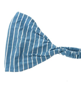 BALUCHON BANDEAU LIGNÉ BLEU CIEL/BLANC