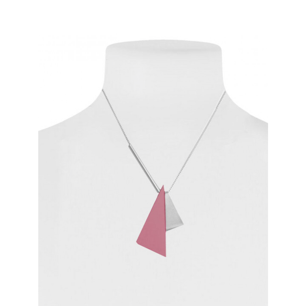 CARACOL CARACOL COLLIER COURT 2 TRIANGLES ROSE