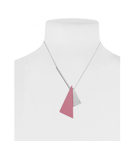 CARACOL CARACOL COLLIER COURT 2 TRIANGLES ROSE