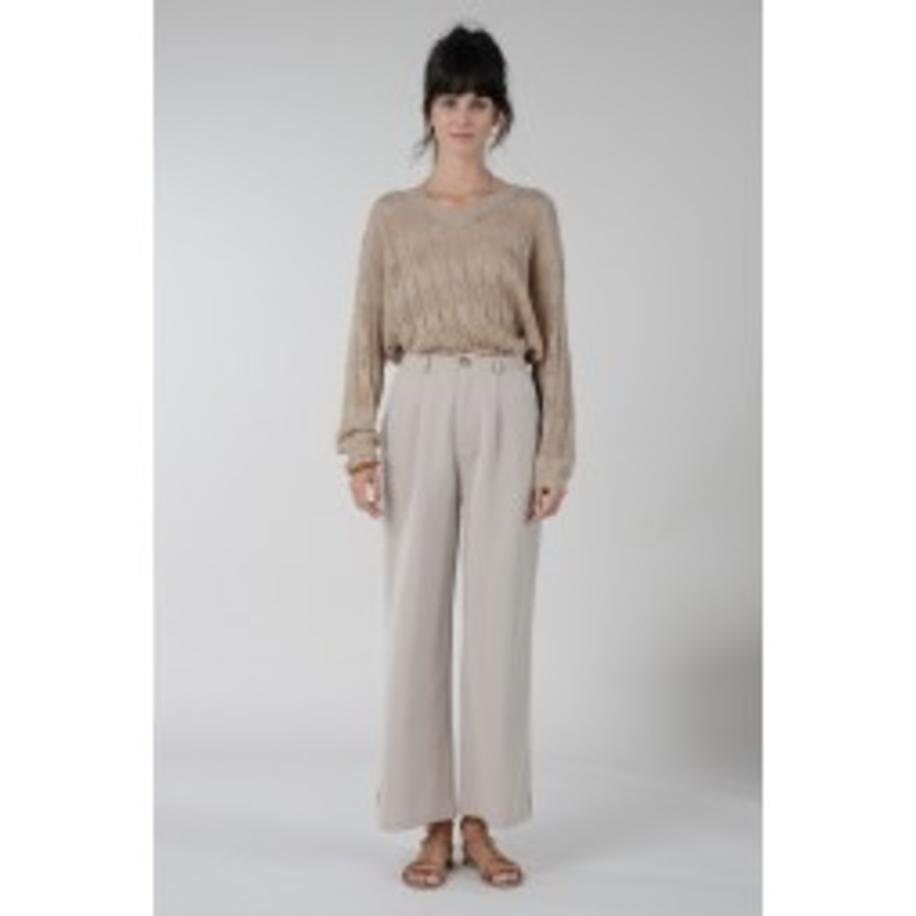 MOLLY BRACKEN MOLLY BRACKEN PANTALON EVASÉ BEIGE