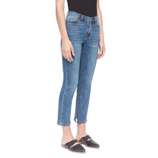 LOLA JEANS LOLA JEANS HIGH RISE SKINNY HANNA WORN INDIGO
