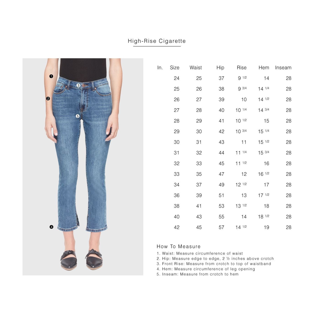 LOLA JEANS LOLA JEANS HIGH RISE SKINNY HANNA WORN INDIGO