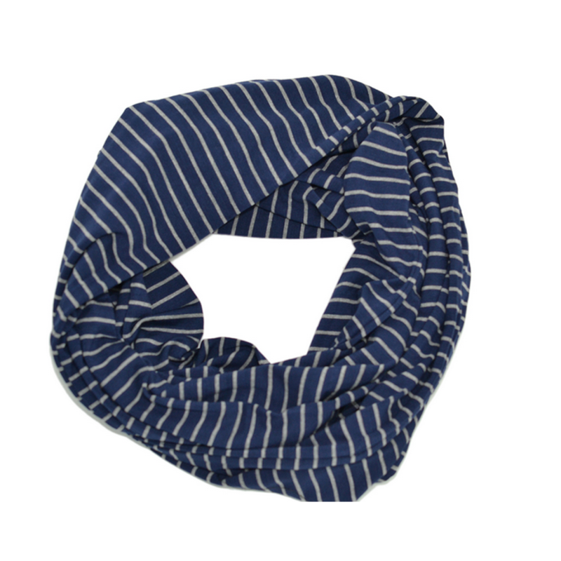 BALUCHON FOULARD INFINI LIGNÉ MARINE