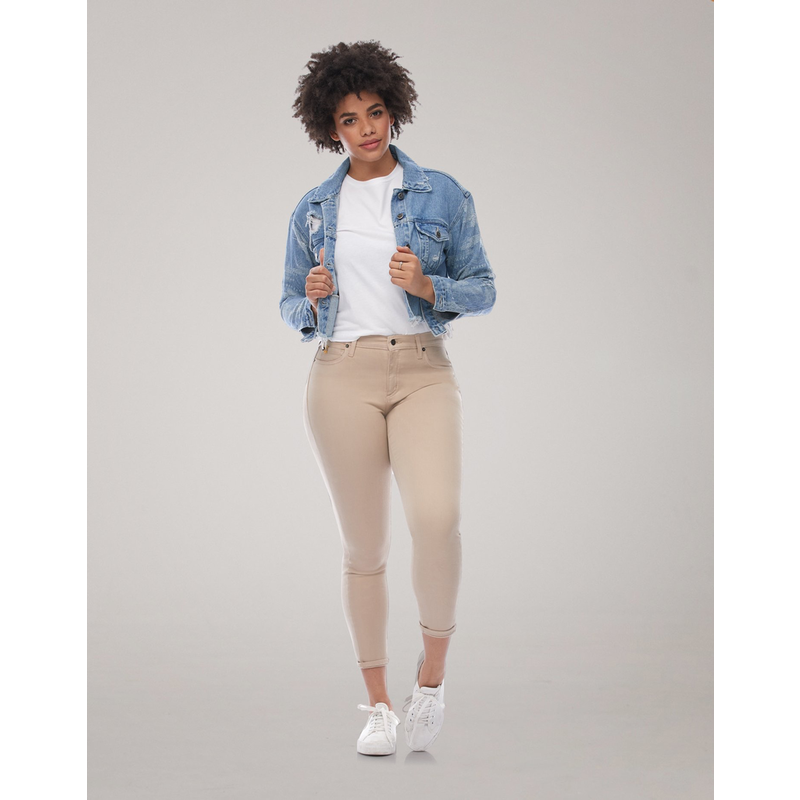YOGA JEANS YOGA JEANS RACHEL SKINNY CLASSIC RISE SANDCASTLE C