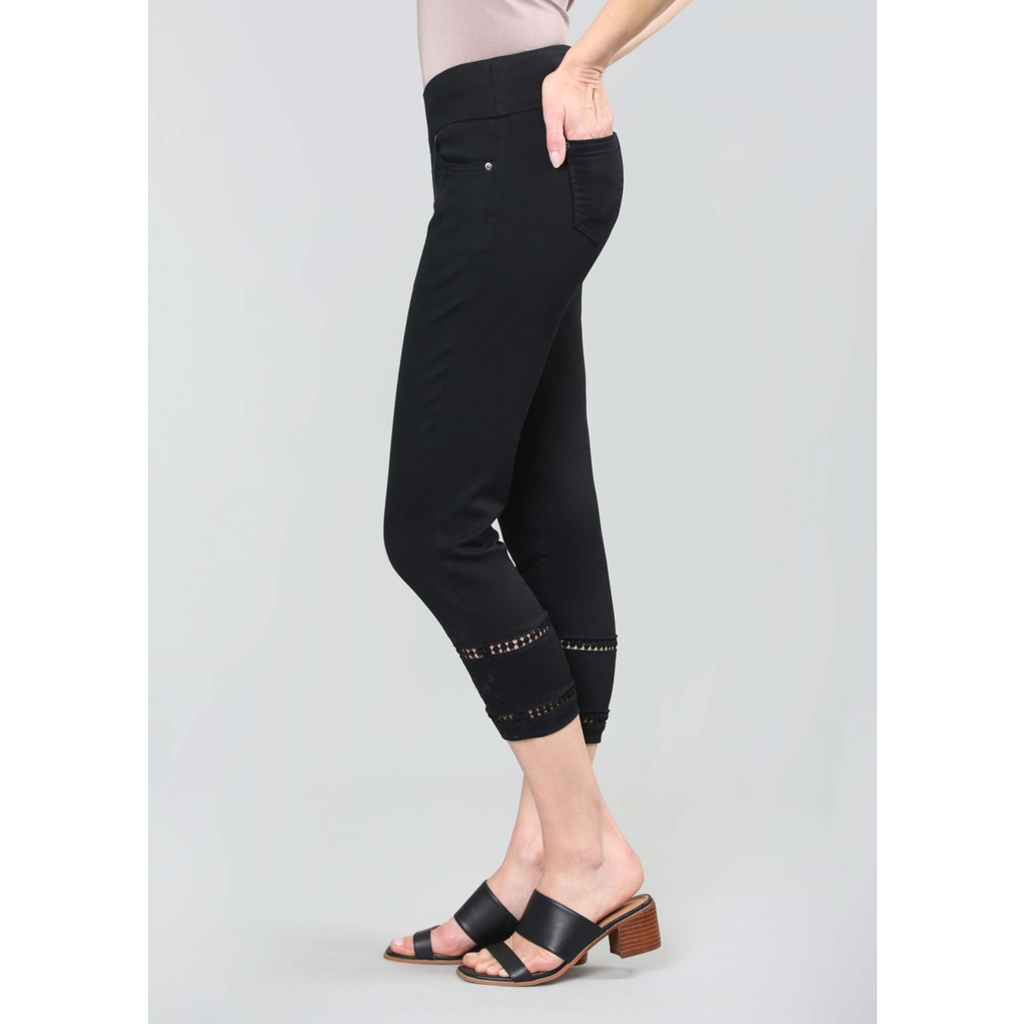 LISETTE LISETTE BETTY DENIM 24'' CROPPED PANT NOIR