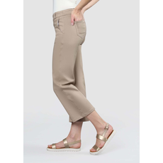 LISETTE LISETTE LENA DENIM 24'' CROPPED TROUSER TAN