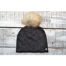 BALUCHON TUQUE PONPON CHARCAOL