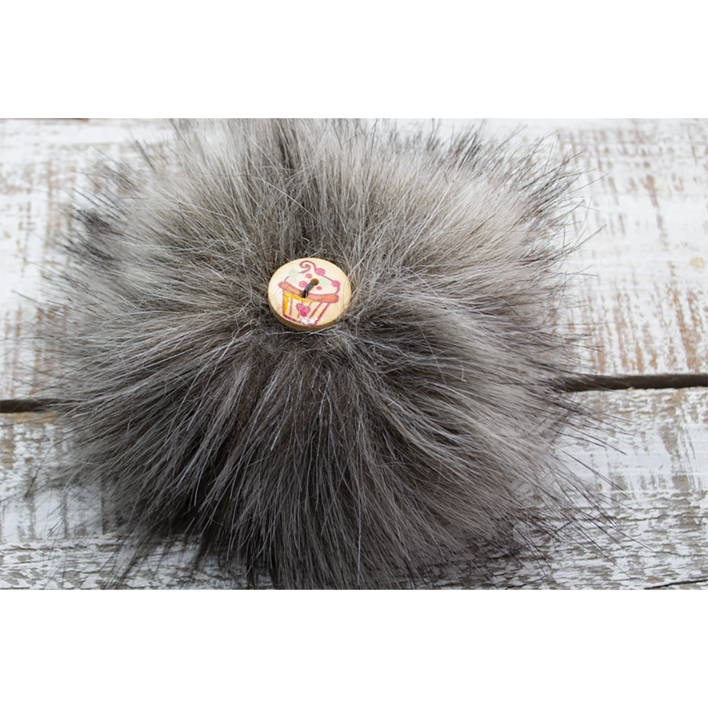 BALUCHON TUQUE PONPON CHARCAOL