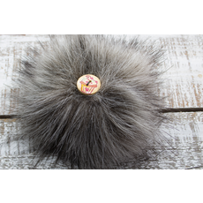 BALUCHON TUQUE PONPON CHARCAOL