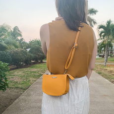 KANEVAS SAC JADE MIDI JAUNE FONCE