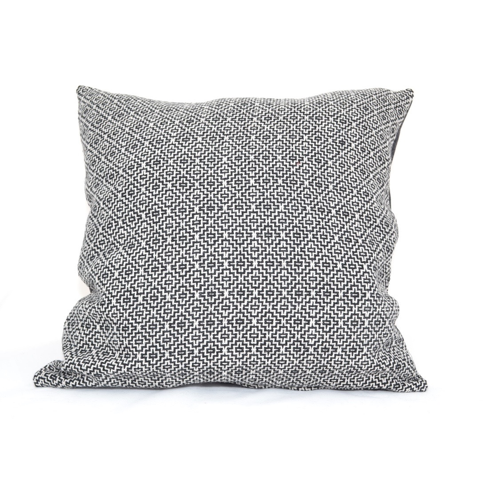 BALUCHON BALUCHON COUSSIN TISSUS NOIR/BLANC MOTIFS