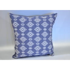 MESSAGE COUSSIN DAKOTA BLEU CHINÉ/INDIGO