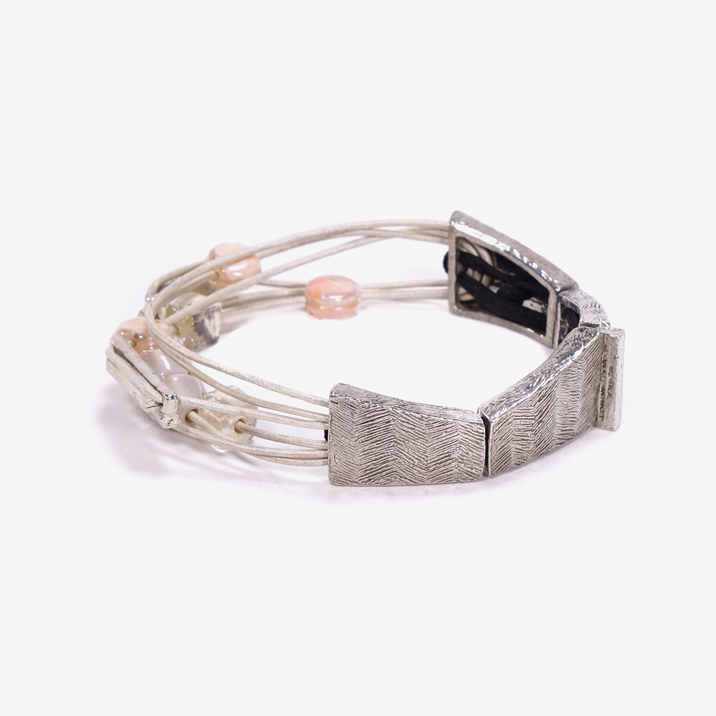 ANNE MARIE CHAGNON FAVON BRACELET SAHARA PINK