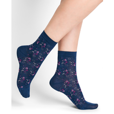 BLEU FORET CHAUSSETTES SOCQUETTES LIBERTY AMIRAL/BLEU