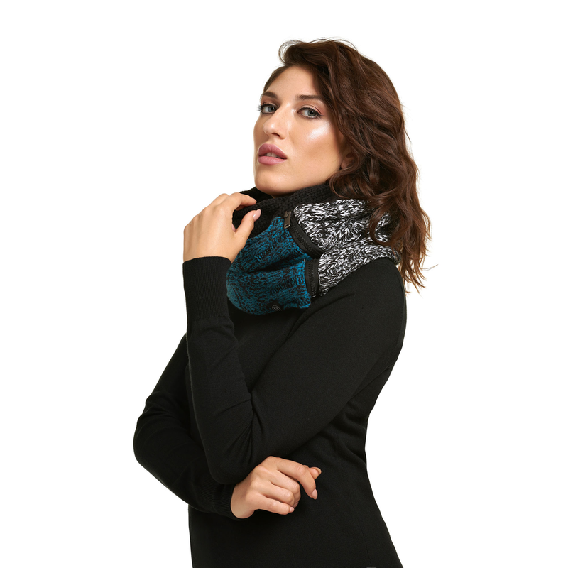 SCHWIING SCHWIING FOULARD PRALINE SLATE GREEN/SARCELLE O/S