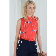 MOLLY BRACKEN MOLLY BRACKEN HAUT FLAGS ROUGE