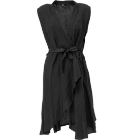 M MADE IN ITALY M MADE IN ITALY VESTE CARDIGAN LIN NOIR