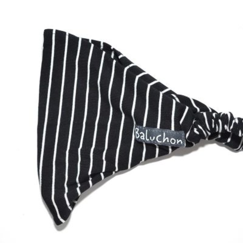 BALUCHON BANDEAU LIGNÉ NOIR/BLANC