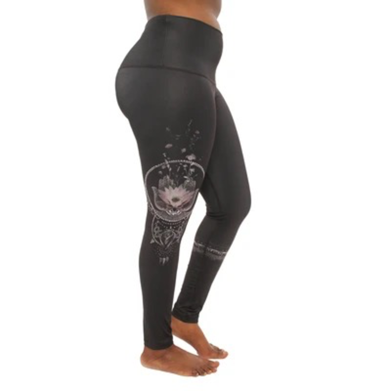 ROSE BUDDHA ROSE BUDDHA LEGGINGS HAMSA BLOOM CHARCOAL