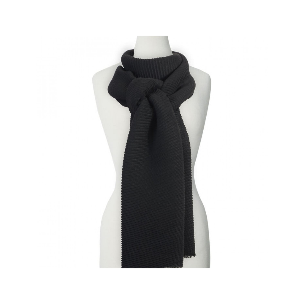 CARACOL CARACOL FOULARD ONDULÉ UNISEXE NOIR