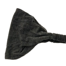 BALUCHON BANDEAU BAMBOU UNI GRIS FONCÉ