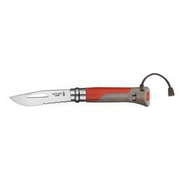 OPINEL OPINEL COUTEAU OUTDOOR MER-MONTAGNE ROUGE