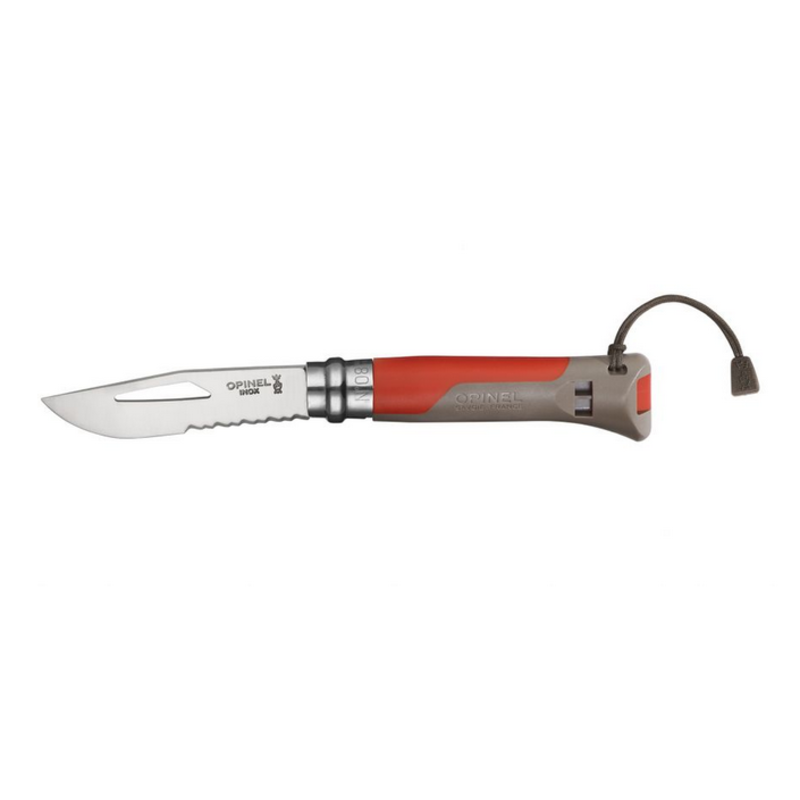 OPINEL OPINEL COUTEAU OUTDOOR MER-MONTAGNE ROUGE