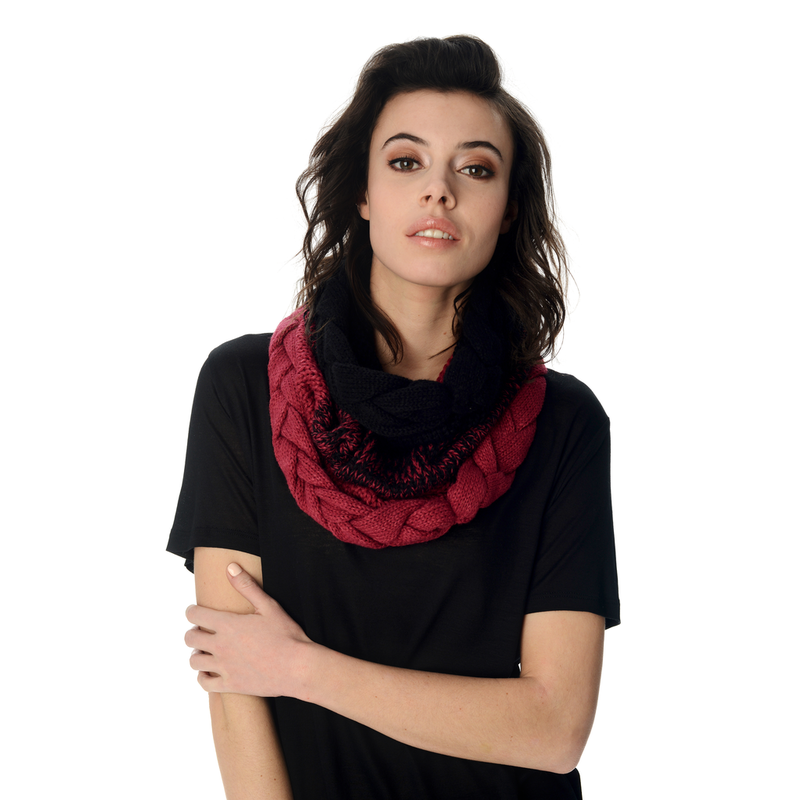 SCHWIING SCHWIING FOULARD EMILY VELVET/BOURGOGNE