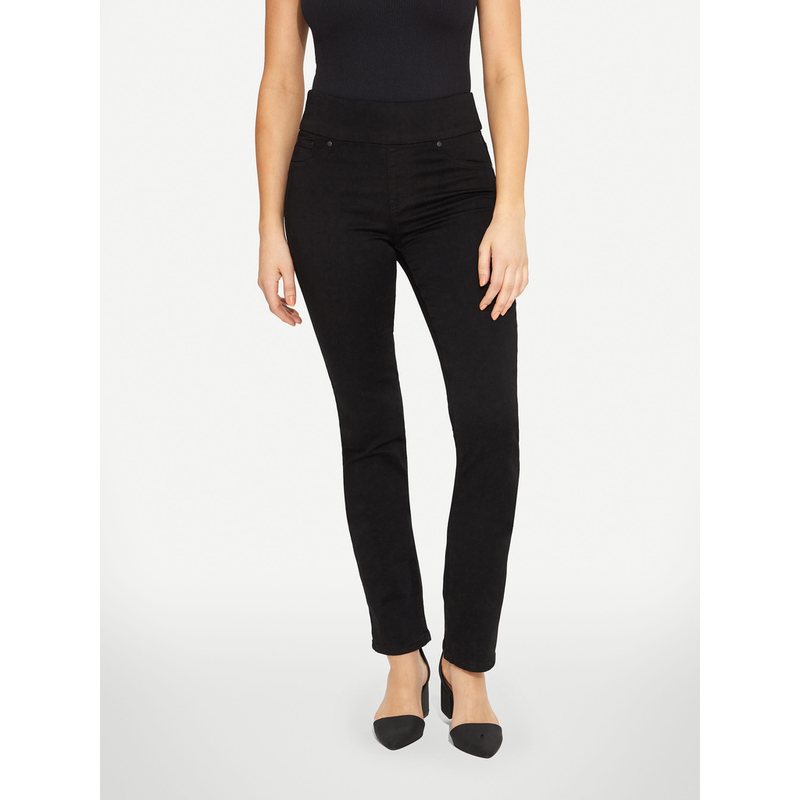 BLACK BULL BLACK BULL ZOE PULL-ON STRAIGHT LEG FIT NOIR