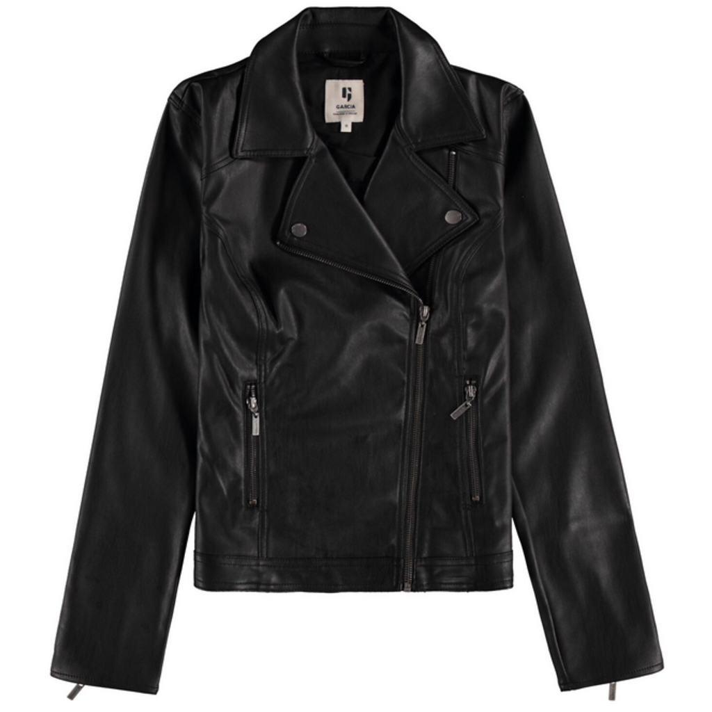 GARCIA GARCIA JACKET/VESTE CUIR NOIR