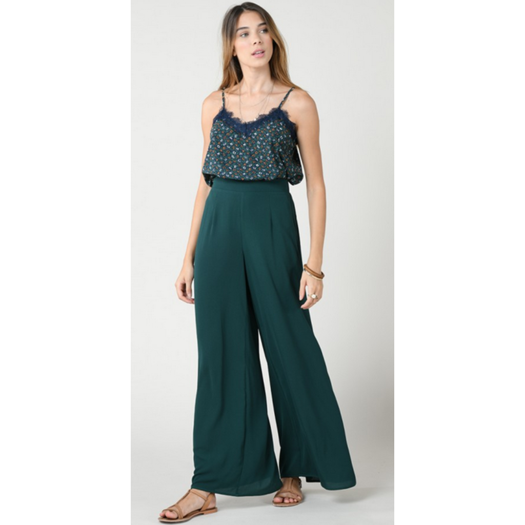 MOLLY BRACKEN MOLLY BRACKEN PANTALON PALAZZO VERT