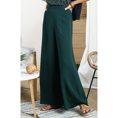 MOLLY BRACKEN MOLLY BRACKEN PANTALON PALAZZO VERT