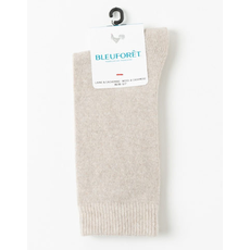 BLEU FORÊT BLEU FORET CHAUSSETTE CACHEMIRE UNI CORDAGE