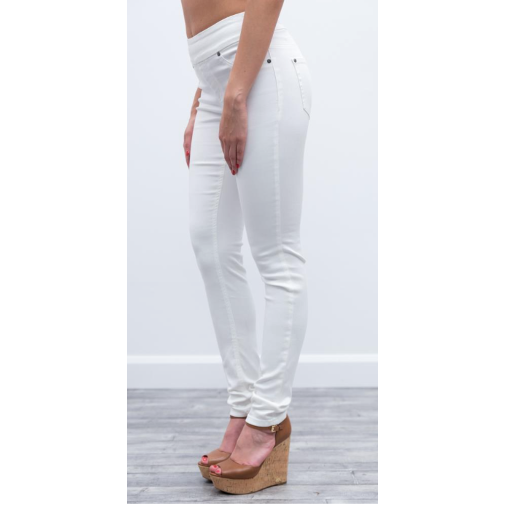 BECXY B. RILEY PULL ON SUPER SKINNY BLANC