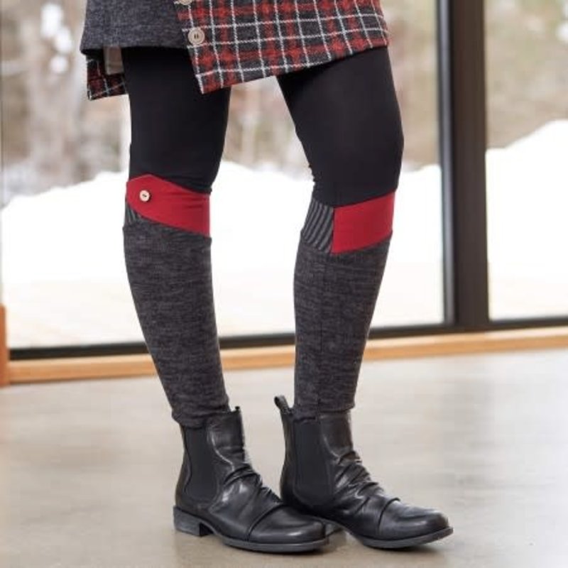 RIEN NE SE PERD TOUT SE CREE RIEN NE SE PERD LEGGINGS CHINOOK CHARBON/ROUGE