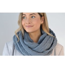 BALUCHON FOULARD INFINI TORSADE BLEU
