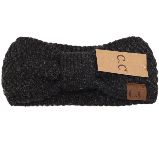 CC BANDEAU CHEVRON /BOUCLE NOIR