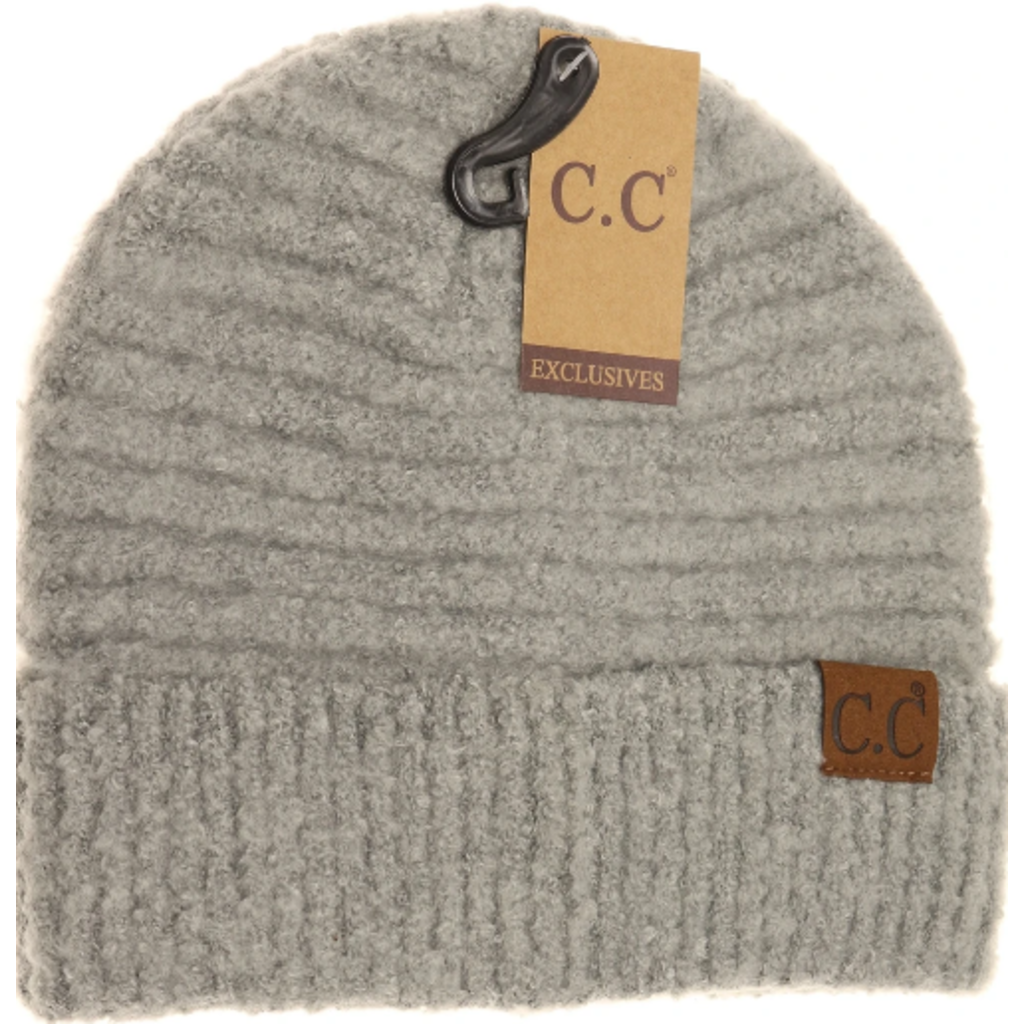 CC TUQUE BOUCLE YARN GRIS