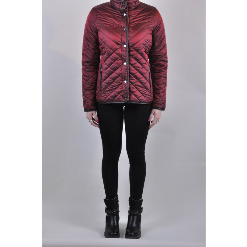 RENUAR RENUAR MANTEAU REVERSIBLE RED VELVET/ROUGE ET NOIR