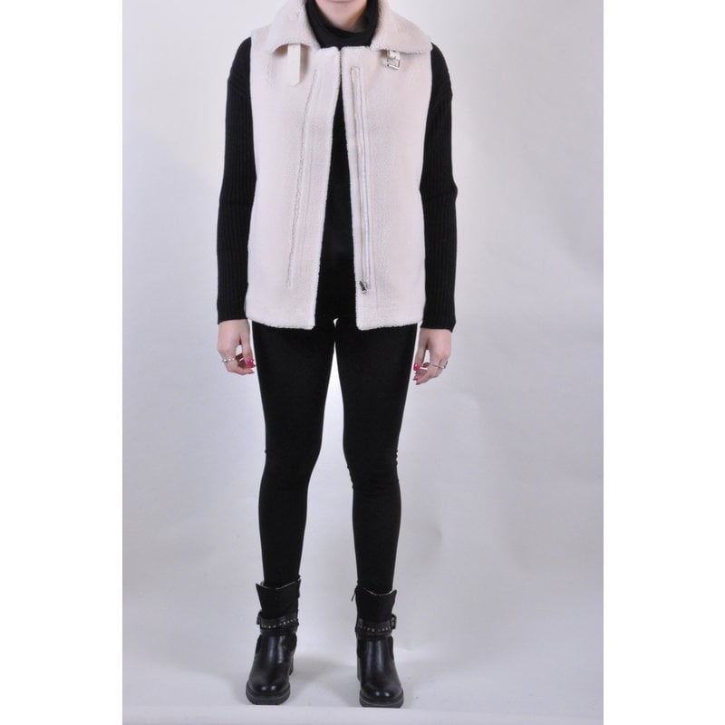 RENUAR RENUAR VESTE MOUTON CREME