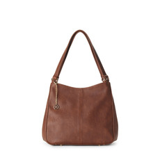 JEANE AND JAX JEANE AND JAX SAC MELANIE 3 POCKET SHOULDER BAG CHESTNUT