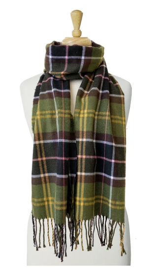 CARACOL CARACOL FOULARD MOTIF CARREAUX VERT
