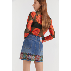 DESIGUAL DESIGUAL JUPE JEANS BRODERIES LAUSANA