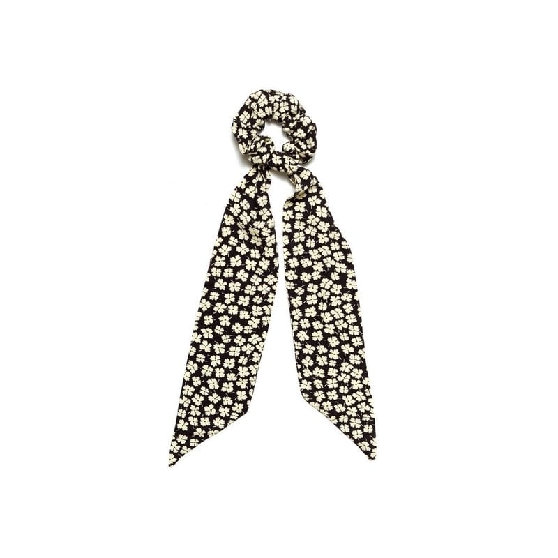 ANNIE 50 ANNIE 50 CHOUCHOU FOULARD FLEURS NOIR