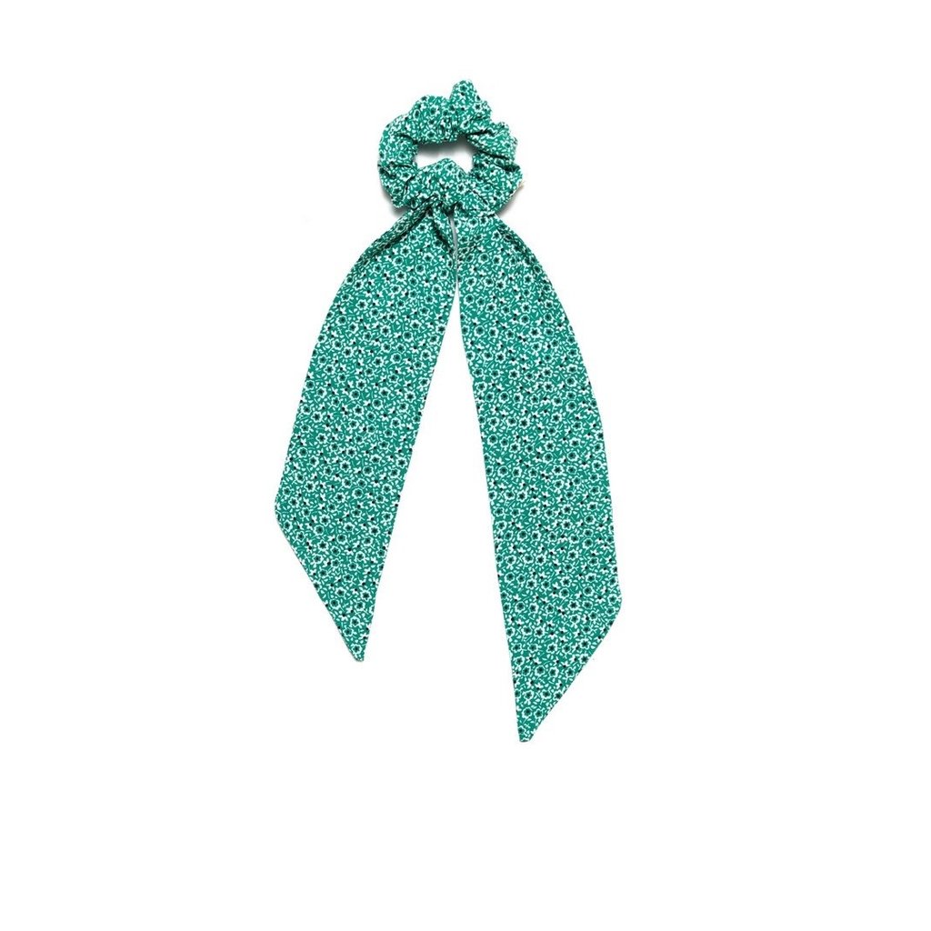 ANNIE 50 ANNIE 50 CHOUCHOU FOULARD FLEURS EMERAUDE