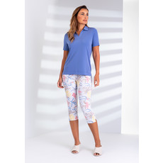 LISETTE LISETTE PINA COLADA PRINT 21'' CAPRI WITH POCKETS DUSTY PINK