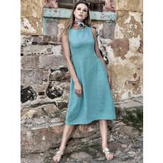 DOLCEZZA DOLCEZZA ROBE LIN SARCELLE/BLEU