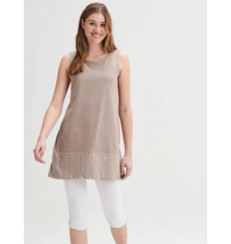 MESSAGE TUNIQUE FOUGERE TRUFFE/BEIGE