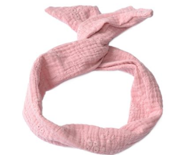 BALUCHON BALUCHON BANDEAU TIGE TWIST BRODERIE ANGLAISE ROSE