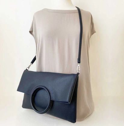CARACOL SAC A MAIN PLIABLE GANSE AJUST ET AMOVIBLE BLEU